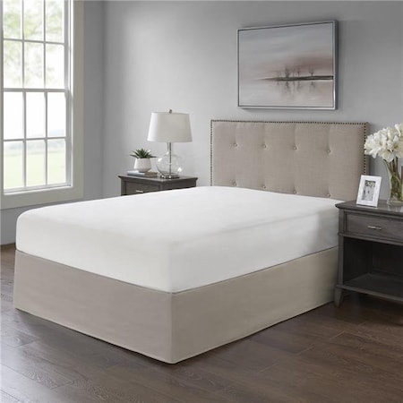 Madison Park Madison Park MP11-5364 26 in. Drop Bedskirt; White MP11-5364